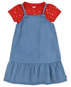 Платье с футболкой для девочек, 2 предмета Levi's