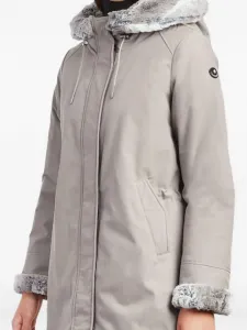 Пальто с отделкой из искусственного меха Canadiens, серый