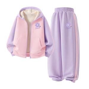 Детская повседневная спортивная одежда Disney, светло-фиолетовый
