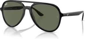 Солнцезащитные очки Ray-Ban RB4376 «Авиатор» для мужчин и женщин + КОМПЛЕКТ с аксессуарами для очков, Black / Dark Green