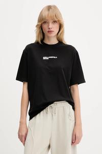 Хлопковая футболка Karl Lagerfeld Jeans, черный