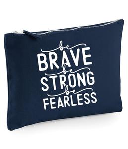 Be Brave Be Strong Be Fearless Косметичка 60 SECOND MAKEOVER, синий