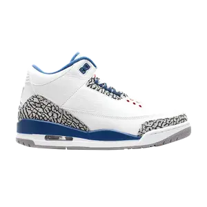 Кроссовки Air Jordan 3 Retro GS 'True Blue', белый