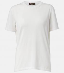Хлопковая футболка Angera Loro Piana, белый