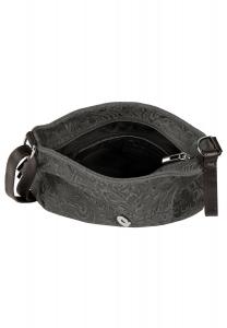 Сумка через плечо, натуральная кожа, производство Италия Samantha Look, серый