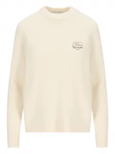 Кашемировый свитер "Ciao Amore" Giada Benincasa, нейтральный