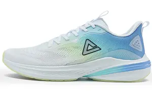 PEAK Амортизирующие износостойкие дышащие нескользящие низкие кроссовки мужские полностью белые Oceania Blue - Baymax/Ocean Blue, цвет Baymax/Ocean Blue