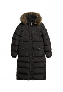 Пуховое пальто EVEREST FAUX FUR Superdry, черный
