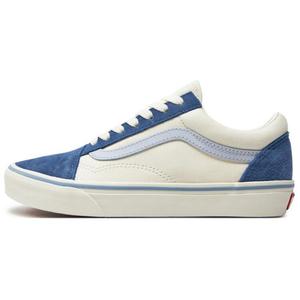 Кроссовки Vans Old Skool Skateboarding Shoes Women's Low-top White/Blue, белый/синий