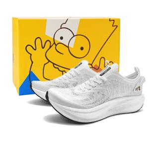 The Simpsons Серебристо-серые унисекс низкие беговые кроссовки с увеличенной высотой покрытия, устойчивые к истиранию, дышащие [Улучшенная версия], цвет Silver Gray[Upgraded]