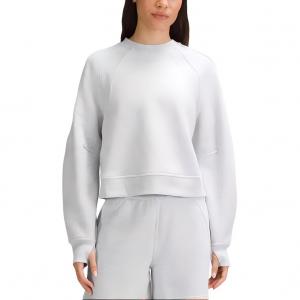Lululemon Женская толстовка Scuba, очень светло-серого цвета