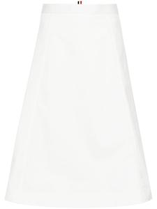 Thom Browne юбка миди А-силуэта, белый
