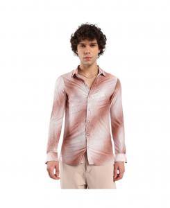 Мужская рубашка с градиентной складкой Campus Sutra, Brown