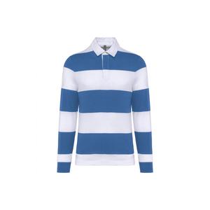 Полосатая рубашка-поло с длинным рукавом Kariban