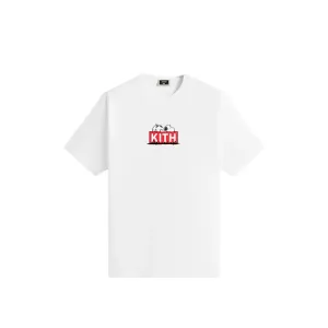 Футболка X Peanuts с классическим логотипом Doghouse KITH, белый