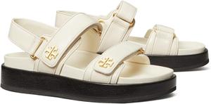 Сандалии на плоской подошве Kira Sport Sandal Tory Burch, цвет New Ivory