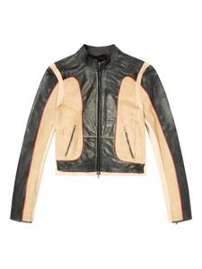 Куртка из кожи со вставками L-Oonie Diesel