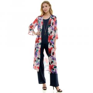 Женский комплект Luxology из 3 предметов: кардиган, майка и брюки, цвет Navy Red Green