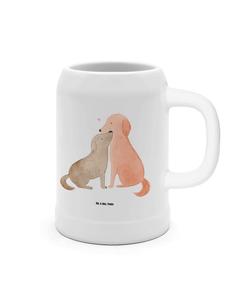 Пивная кружка "Собачья любовь без слов" в белом цвете Mr. & Mrs. Panda