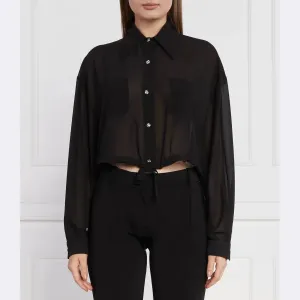 Укороченная рубашка Liu Jo, черный