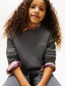 Детский комплект из хлопкового худи и джоггеров Tommy Hilfiger, Washed Black