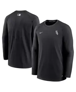 Мужская черная футболка с длинным рукавом Chicago White Sox Authentic Collection Logo Performance Nike