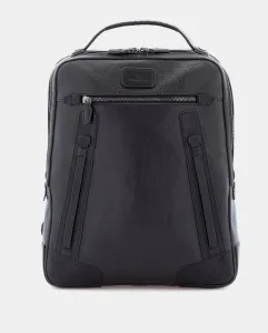 Рюкзак унисекс из бычьей кожи черного цвета Scharlau, чёрный