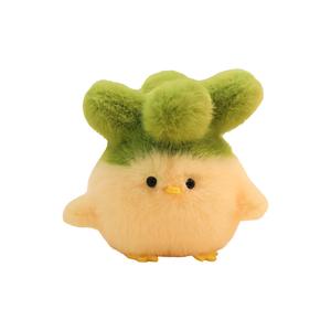 Плюшевый брелок с курицей и чесноком, высота 10 см Bitter purchase