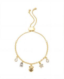 Браслет-боло Винни Ханни в виде цветка из стекла в форме капли Disney, Two Tone