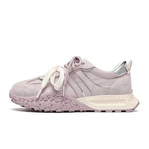 ZHR Женские кеды низкие бежевый, фиолетовый таро, лимонный - фиолетовый таро, цвет Taro Purple