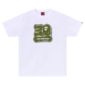 Футболка BAPE 30th Anniversary #2 'White/Green', белый