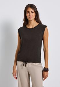 Футболка Street One MIT DEKOTAPES, Braun/Dark Brown