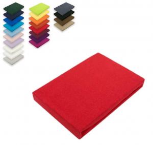 Простыня трикотажная 90 - 100 х 200 см красная Südseetraum