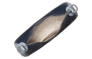 Полиуретановая портативная сумка через плечо, среднего размера, женская, морской синий MICHAEL KORS