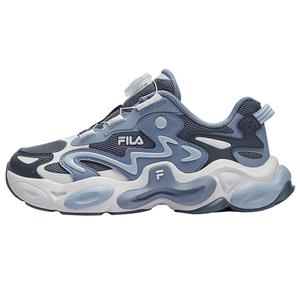 Amber Shoes Легкие амортизирующие низкие детские кроссовки для бега FILA KIDS, серый/синий
