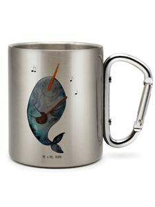 Кружка-термос Narwhal Guitar без слов, серебряная Mr. & Mrs. Panda