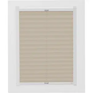 Мансардные жалюзи sunlines плиссе «Молодой стиль энергосбережения», затемняющее, энергосберегающее, натяжное, с энергосберегающим эффектом, с направляющими, цвет sand + weiß