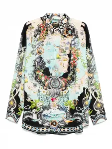 Рубашка оверсайз с длинными рукавами Camilla, черный