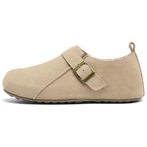 Повседневные однобортные туфли женские AGSDON, Apricot[Padded]