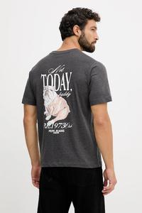 Хлопковая футболка Pepe Jeans, серый