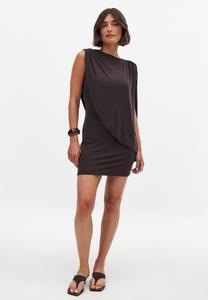 Платье NA-KD DRAPED MINI CAPE , Brown