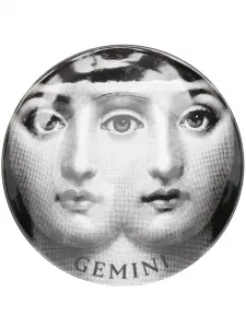 Настенный декор tema e variazioni n.350 gemini, 3х26 см, Fornasetti, черный