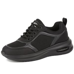 SULEGAO Дышащие низкие повседневные туфли для увеличения роста мужские Black, цвет Black