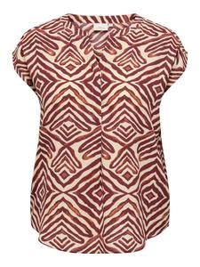 Блуза ONLY Carmakoma CARShilla, цвет Chestnut brown/Auburn