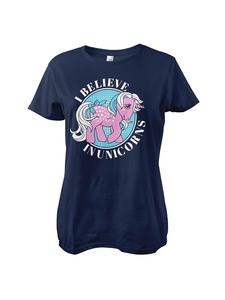 Футболка с надписью I Believe In Unicorns Girly Tee синего цвета My Little Pony