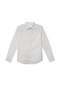 s.Oliver Рубашка на пуговицах бежевого цвета Regular fit