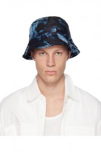 Dries Van Noten Панама с черно-синим принтом