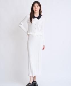 Вязаный комплект с воротником Noela, цвет Off White
