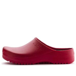 Тапочки super-birki polyurethane 'red' Birkenstock, красный