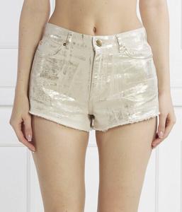 Шорты женские Pinko Гарда короткие металлик, бежевый